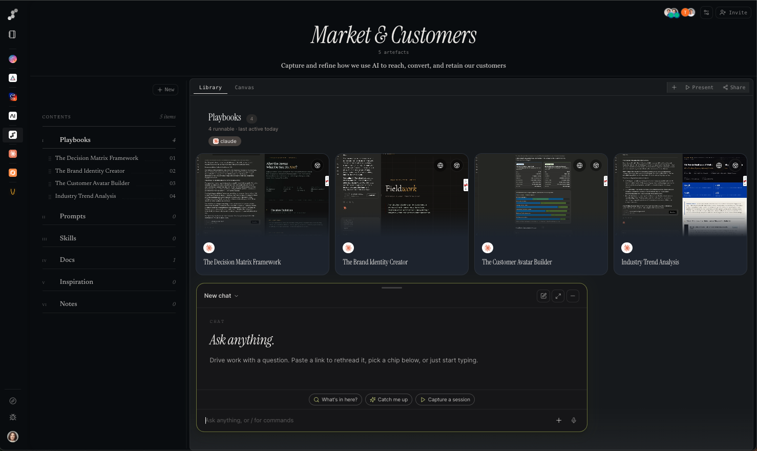 Ascend platform - experimenter's logbook with prompts, playbooks, and search